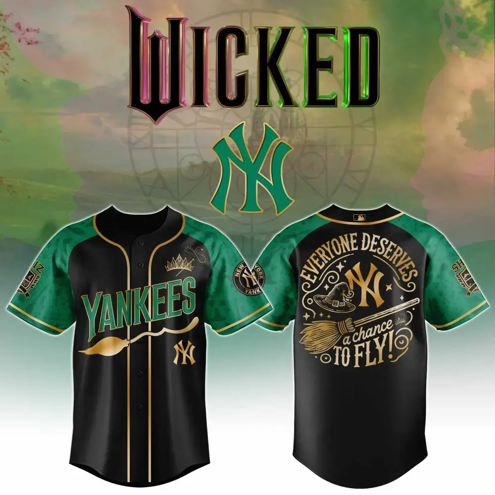 New York Yankees Mlb X Wiched Custom Baseball Jersey Image