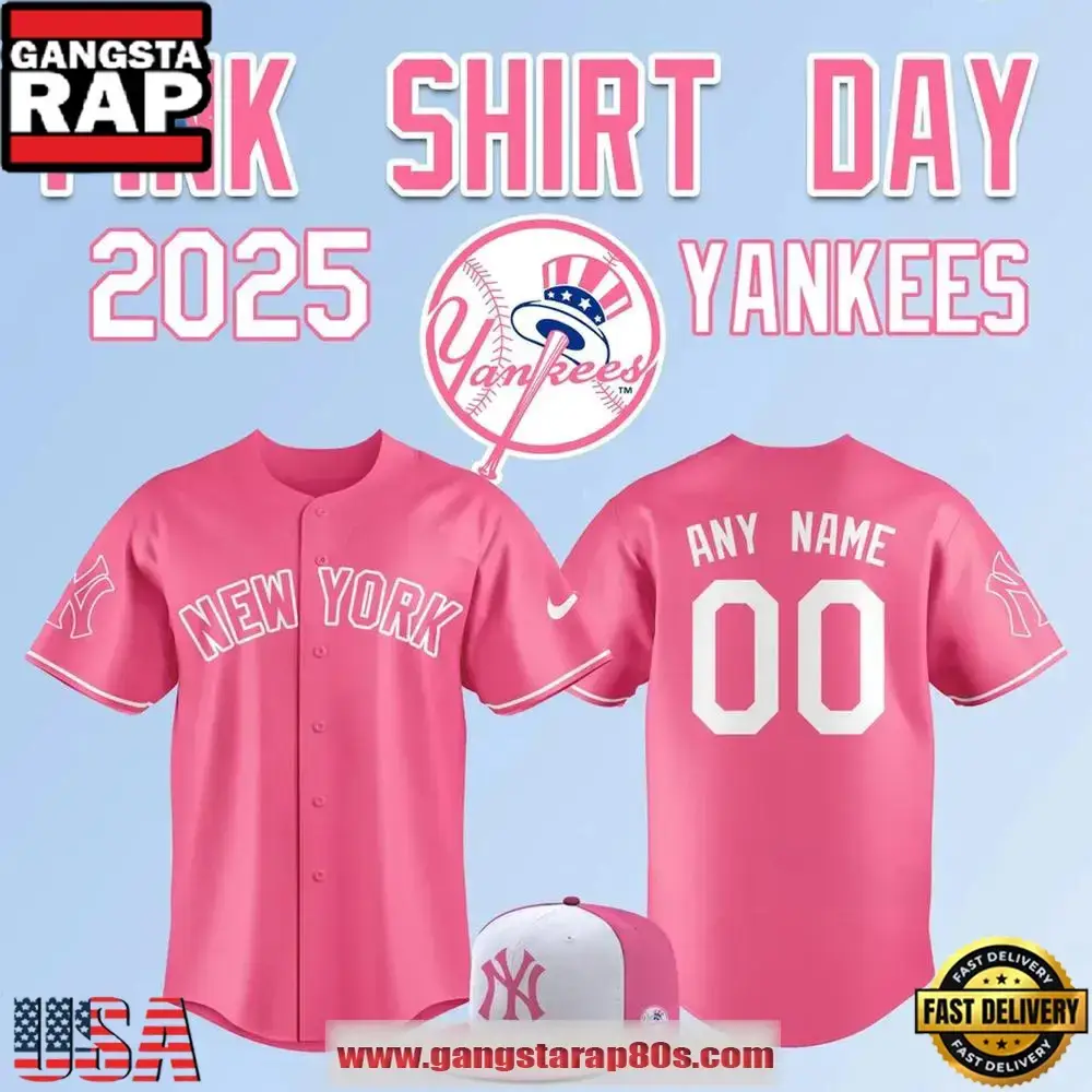 New York Yankees Pink Shirt Day 2025 Limited Edition Baseball Jersey Shirt Image