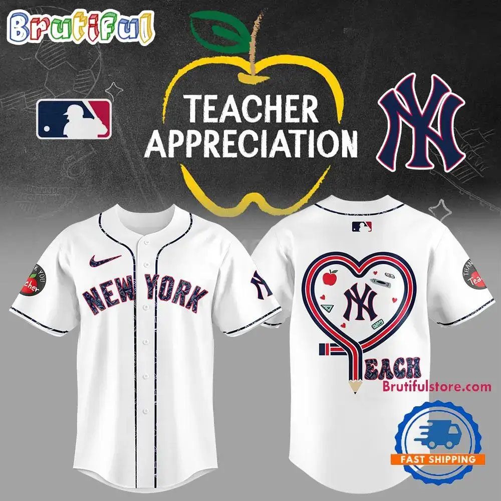 New York Yankees Teacher Appreciation 2025 Jersey Shirt Image