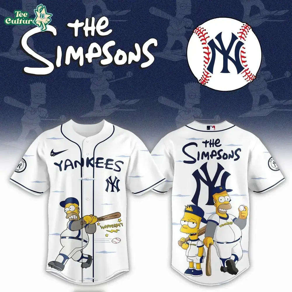 New York Yankees The Simpsons 2026 Limited Edition Jersey Jogger Cap Set Image