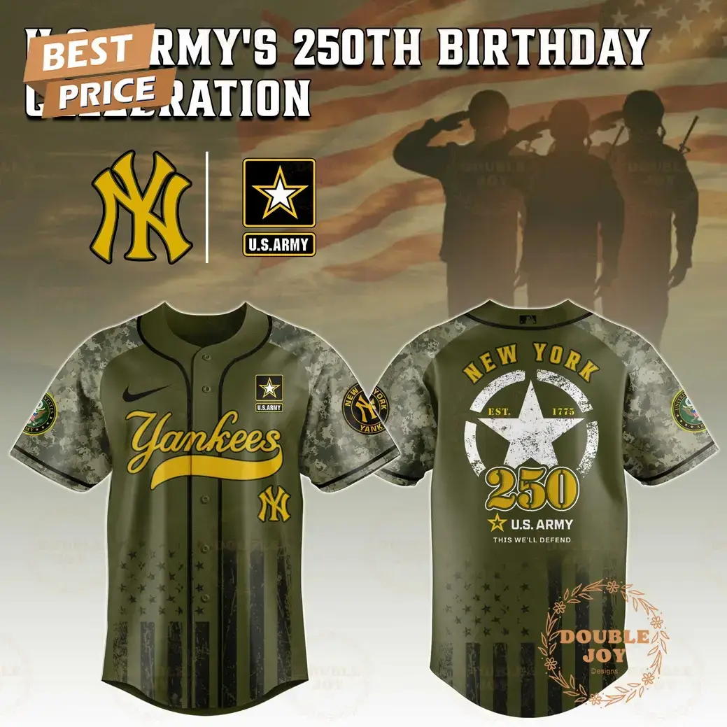 New York Yankees U.S. Army's 250th Limited Edition Baseball Jersey Image