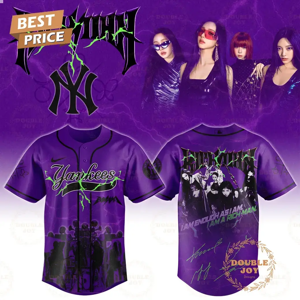 New York Yankees x AESPA Richman Limited Edition Purple Baseball Jersey Image