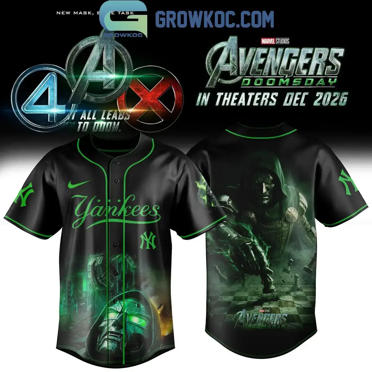 New York Yankees x Avengers Doomsday 2026 Jersey Image