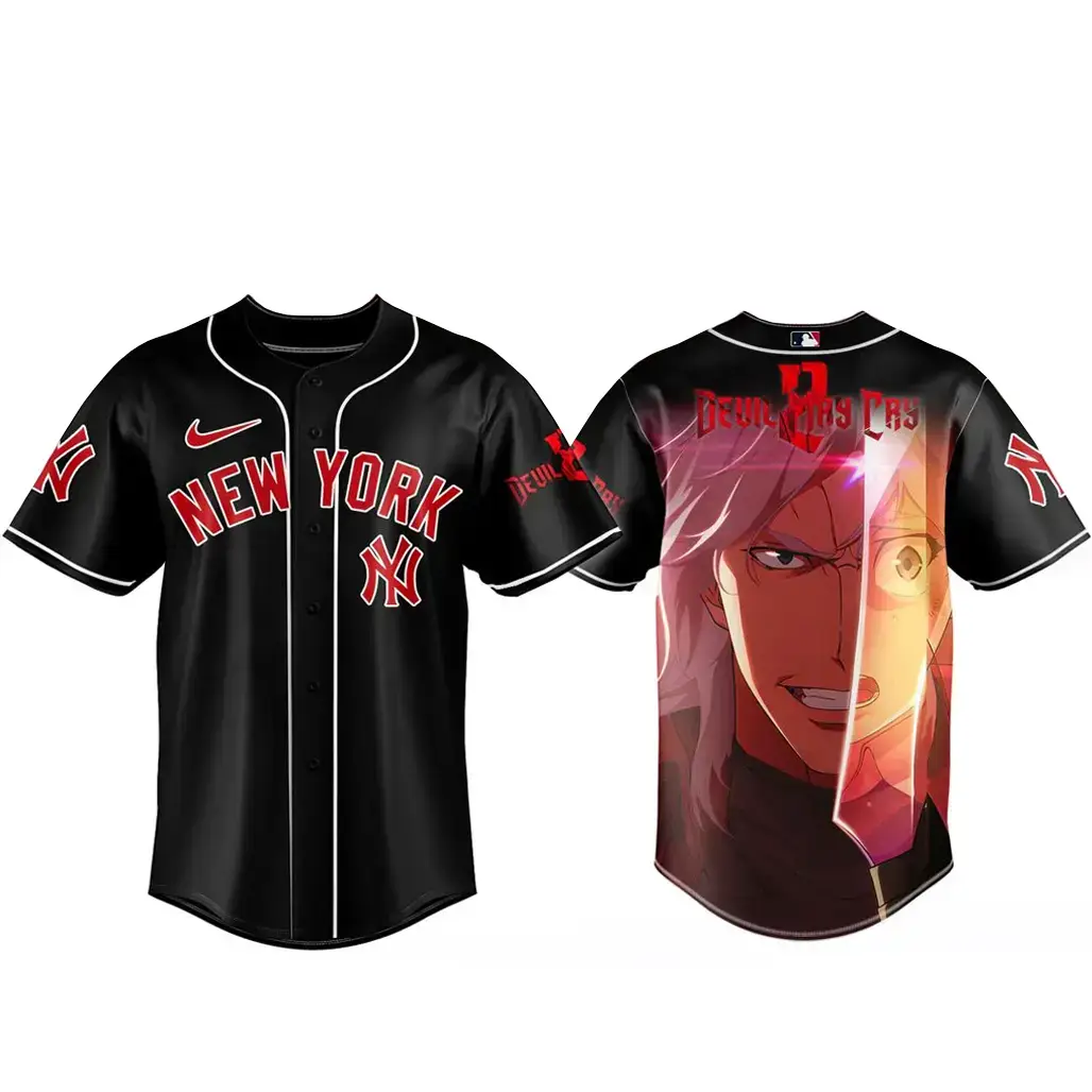 New York Yankees x Devil May Cry 2 Baseball Jersey Image
