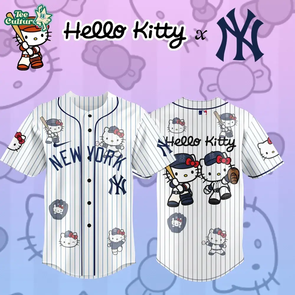 New York Yankees x Hello Kitty Custom Design 2026 Limited Edition Jersey Image