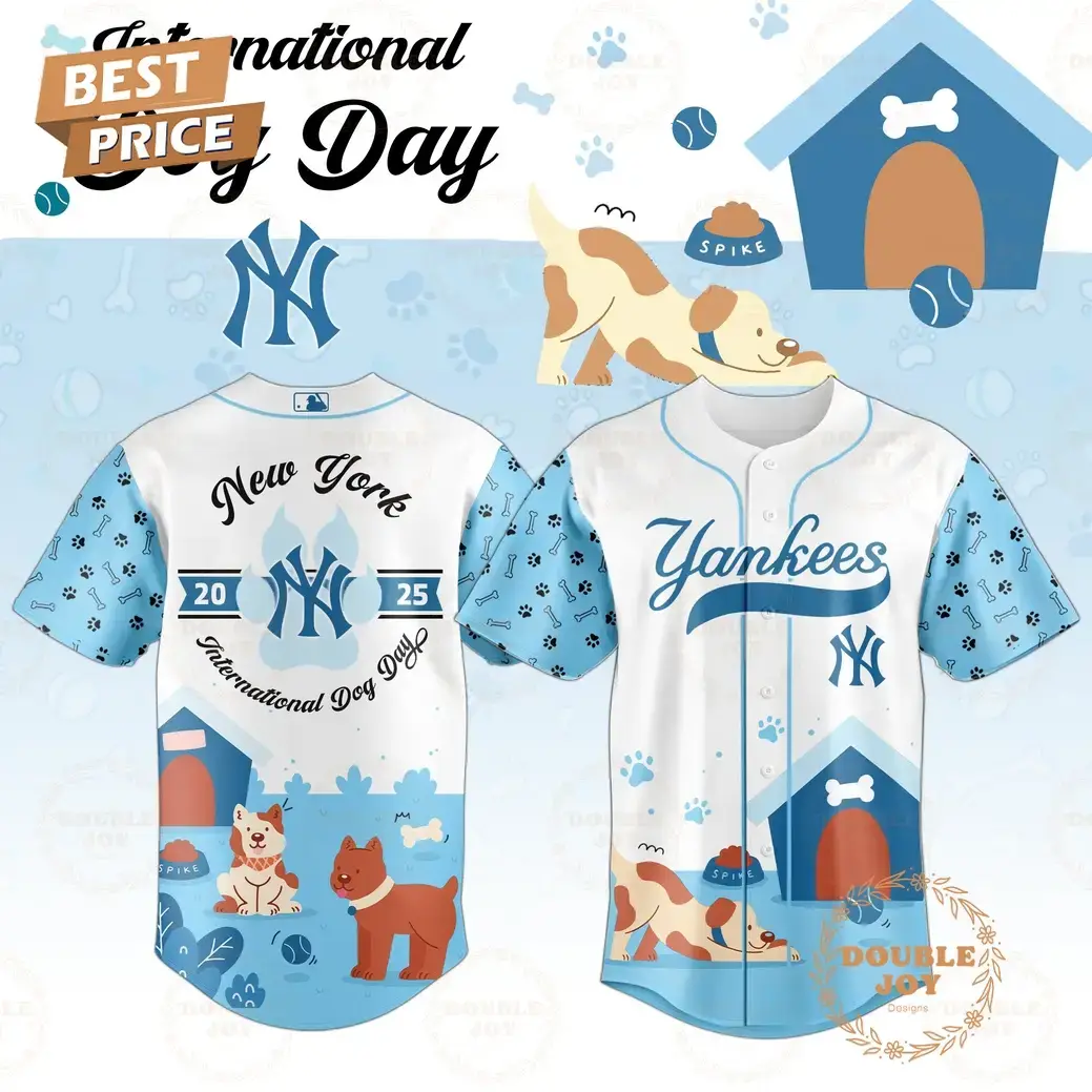 New York Yankees x International Dog Day 2025 Limited Edition Baseball Jersey Image