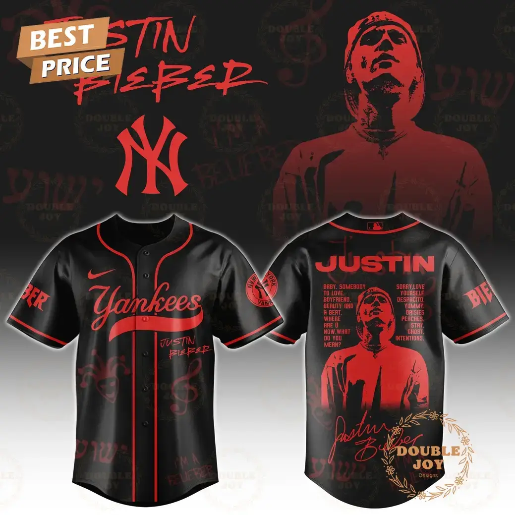 New York Yankees x Justin Bieber Limited Edition Baseball Jersey Image