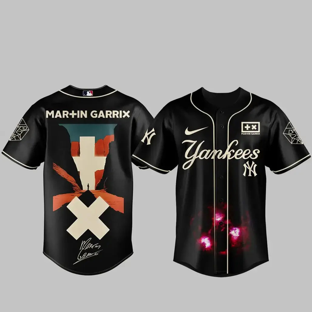 New York Yankees x Martin Garrix Americas Tour 2026 Baseball Jersey Image