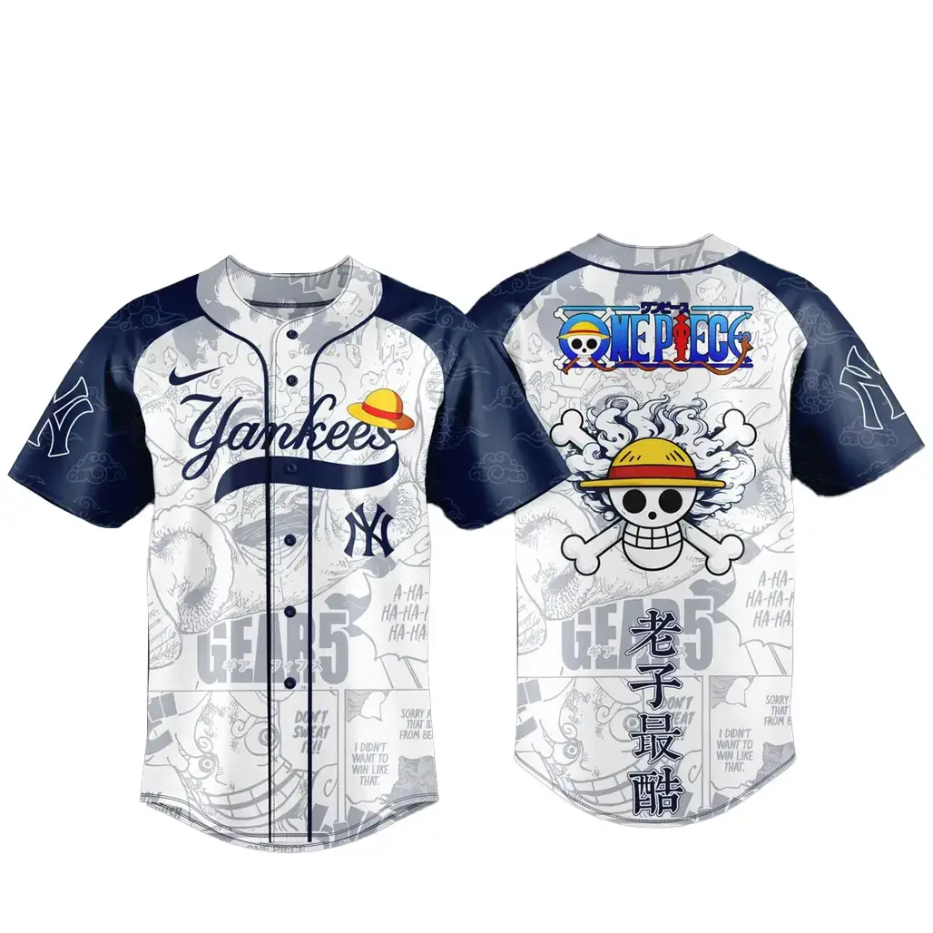 New York Yankees x One Piece Night 2026 Game Baseball Jersey Image