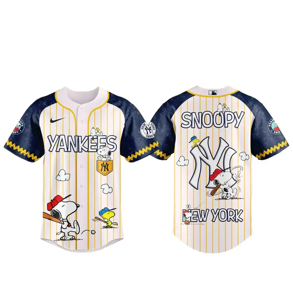 New York Yankees x Peanuts Night 2026 Snoopy Baseball Jersey Image
