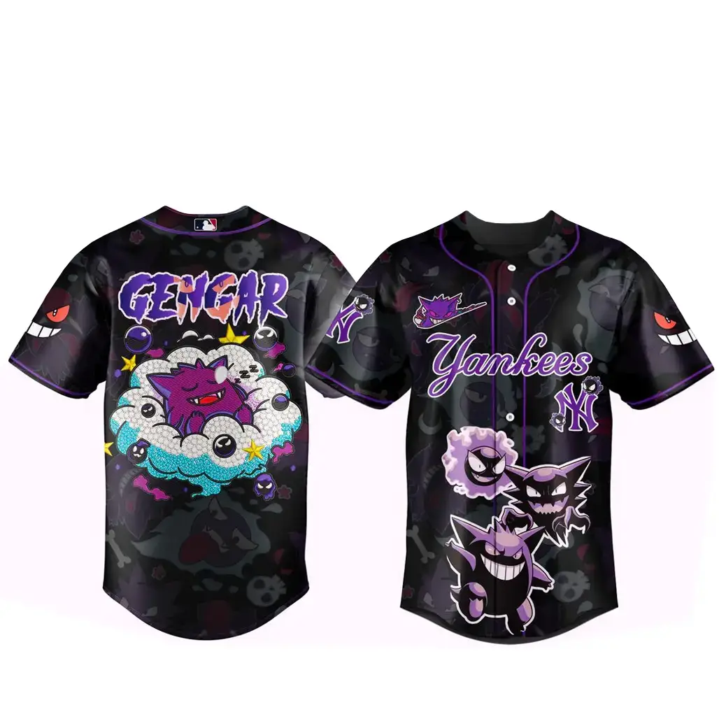 New York Yankees x Pokemon Gengar 2026 Baseball Jersey Version 1 Image