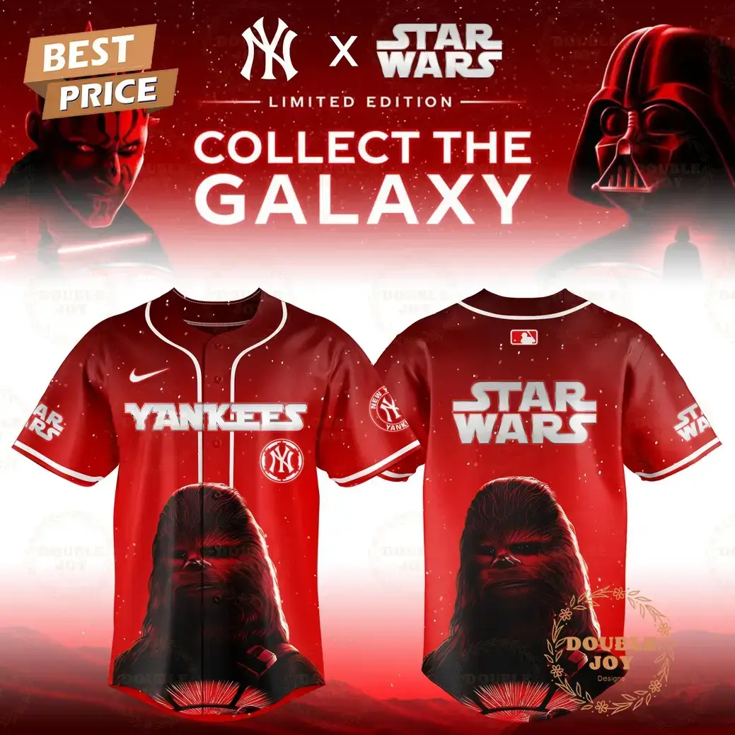 New York Yankees x Star Wars "Chewbacca" 2025 Special Edition Baseball Jersey Image