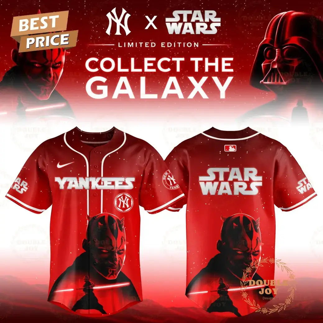 New York Yankees x Star Wars "Darth Maul" 2025 Special Edition Baseball Jersey Image