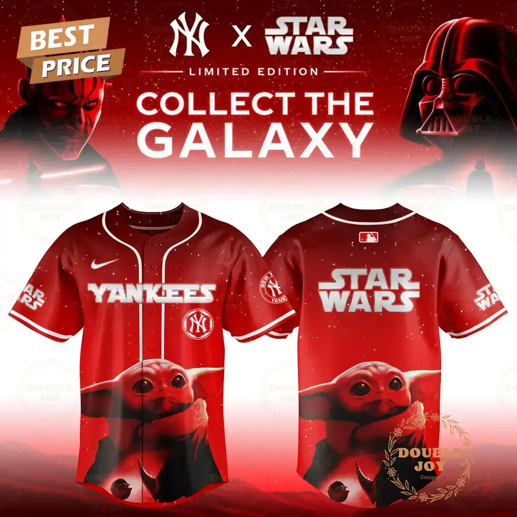 New York Yankees x Star Wars "Grogu" 2025 Special Edition Baseball Jersey Image