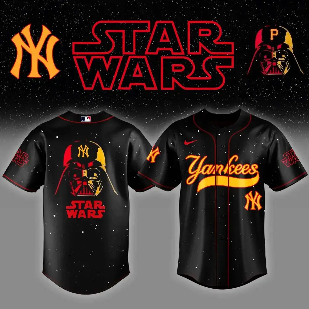 New York Yankees X Star Wars Night Custom Baseball Jersey Image