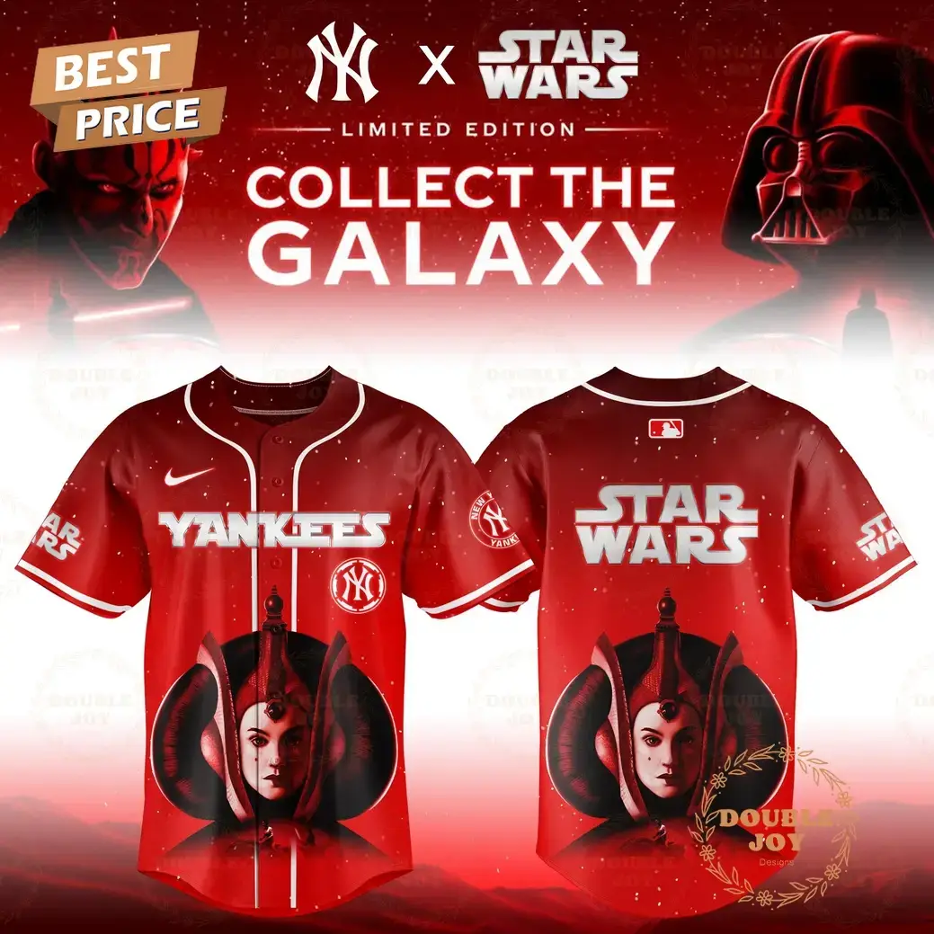New York Yankees x Star Wars "Padme Amidala" 2025 Special Edition Baseball Jersey Image