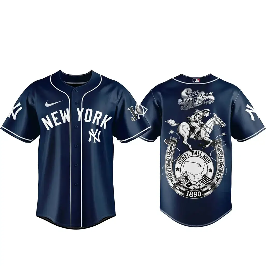 New York Yankees x Steel Ball Run 2026 Baseball Jersey Version 1 Image