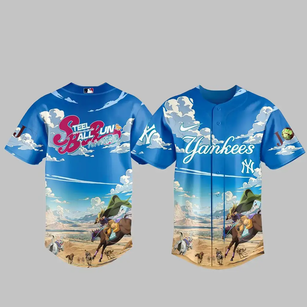 New York Yankees x Steel Ball Run 2026 Baseball Jersey Version 2 Image