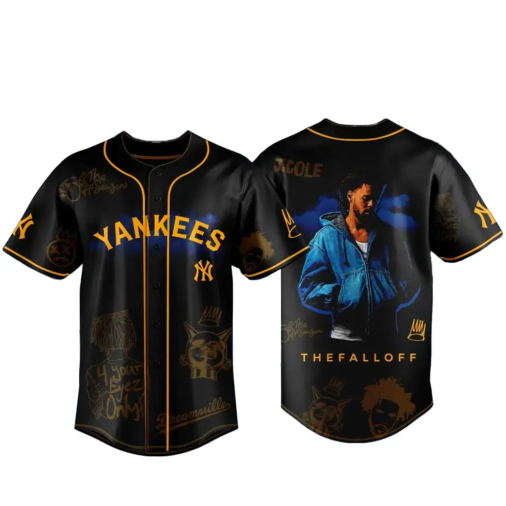 New York Yankees x The Fall Off World Tour 2026 Baseball Jersey Image