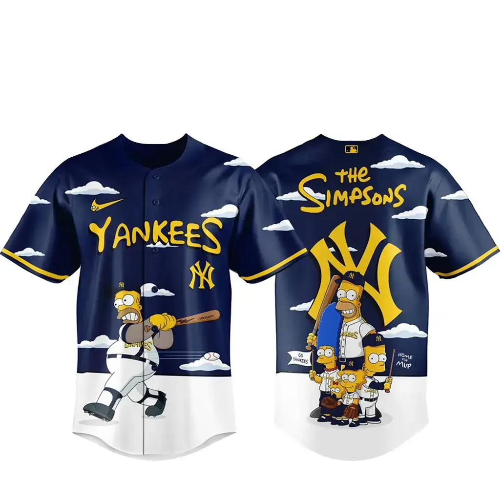 New York Yankees x The Simpsons 2026 Major Gameday Baseball Jersey Image