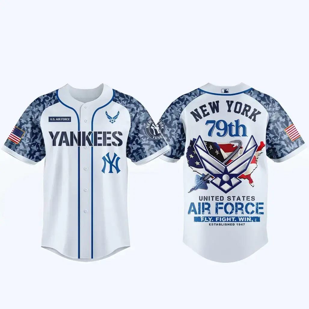 New York Yankees x US Air Force 79th Anniversary 2026 Baseball Jersey Image