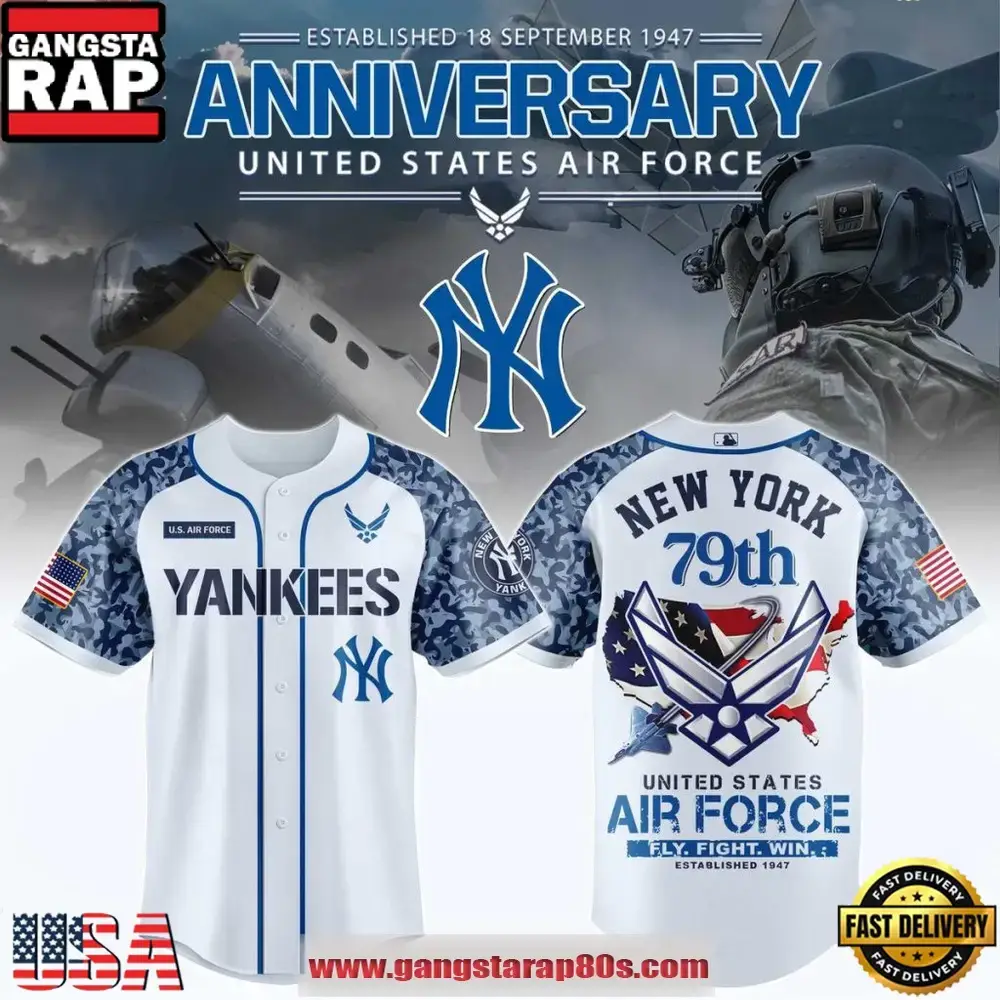 New York Yankees x US Air Force 79th Anniversary 2026 Special Baseball Jersey Image