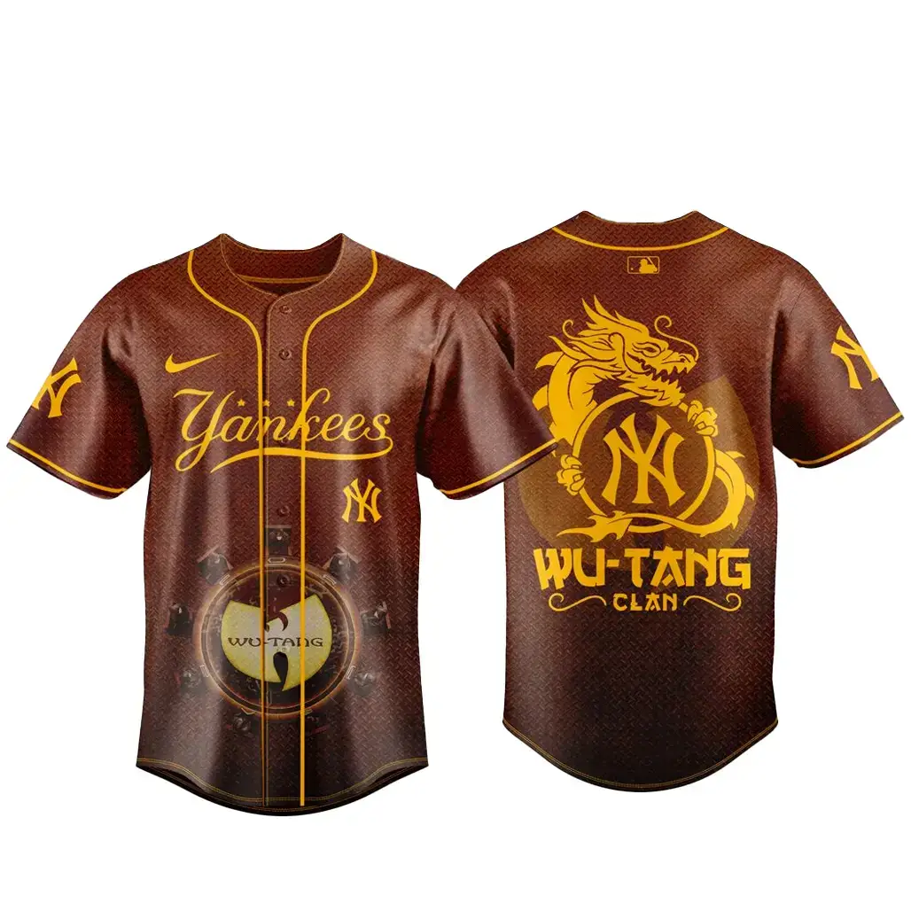 New York Yankees x Wu-Tang Forever The Final Chamber-US Tour 2026 Baseball Jersey Image