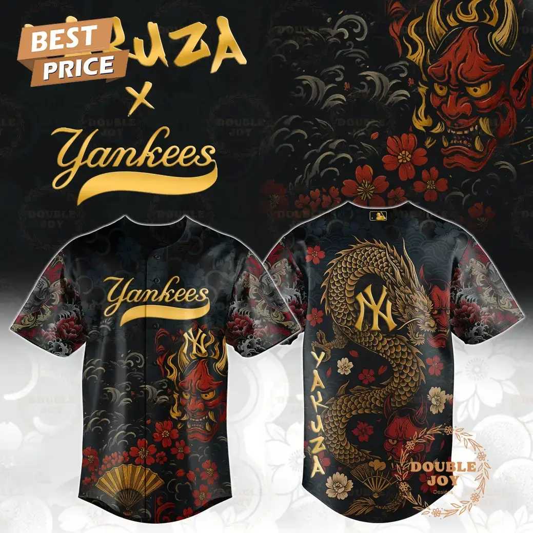 New York Yankees Yakuza Dragon Oni 2025 Limited Edition Baseball Jersey Image