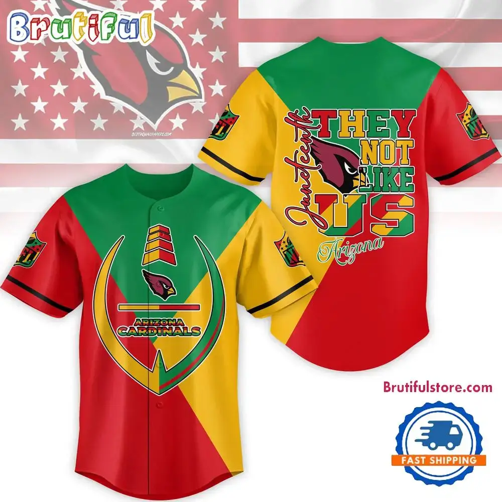 NFL Arizona Cardinals Juneteenth Month They Not Like US Baseball Jersey Image