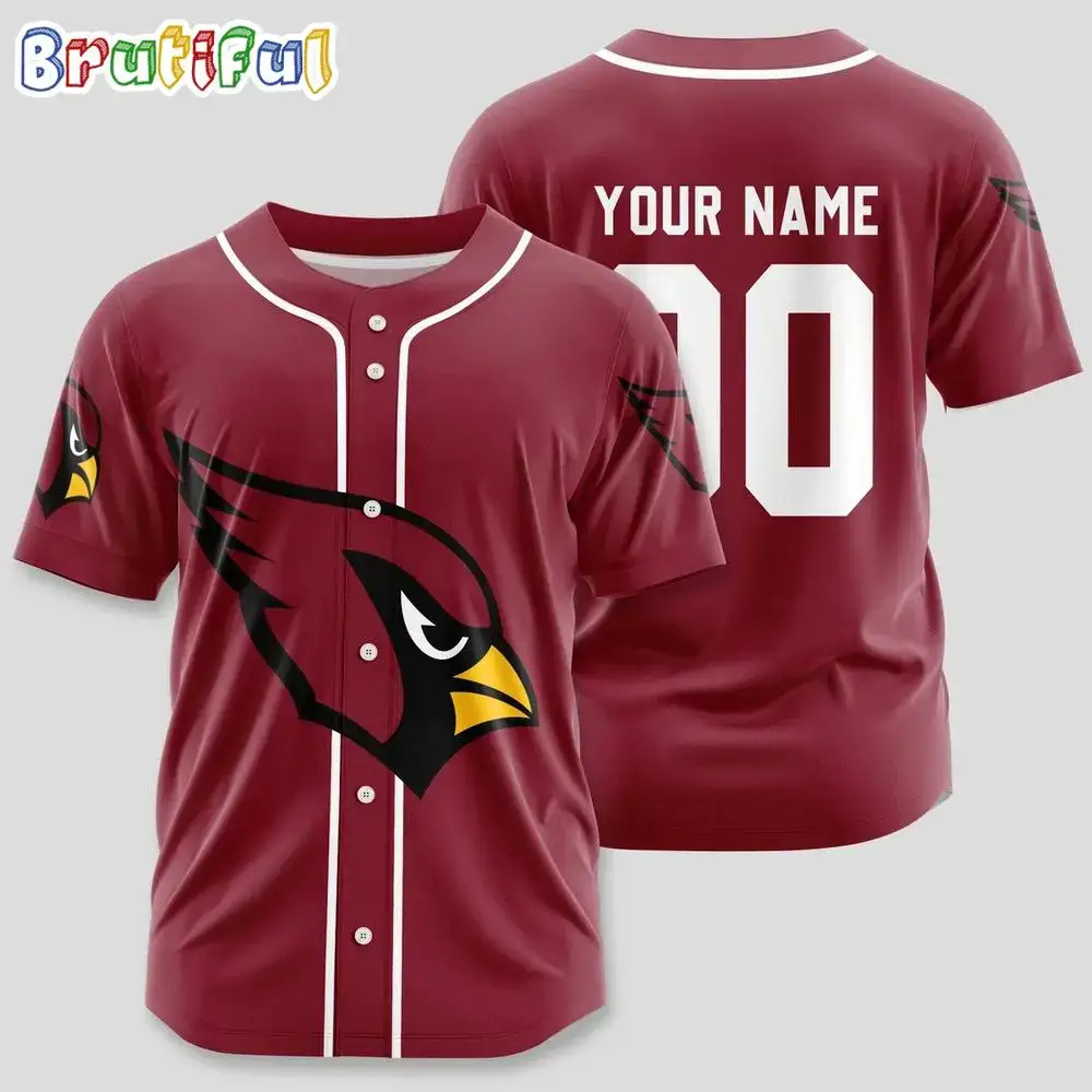 NFL Arizona Cardinals Limited Edition Personalized Baseball Jersey Image