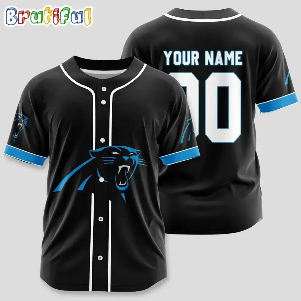NFL Carolina Panthers Limited Edition Personalized Baseball Jersey Image