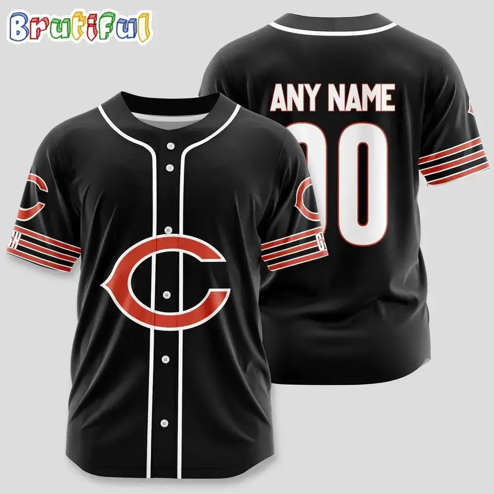 NFL Chicago Bears Limited Edition Personalized Baseball Jersey Image