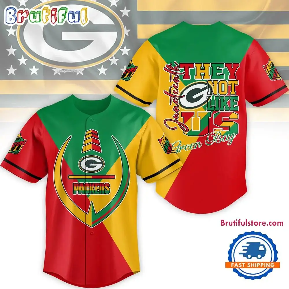 NFL Green Bay Packers Juneteenth Month They Not Like US Baseball Jersey Image