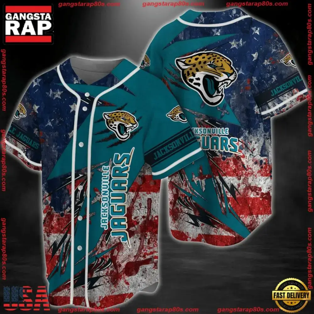 NFL Jacksonville Jaguars New Design Baseball Jersey Shirt For This Season Image