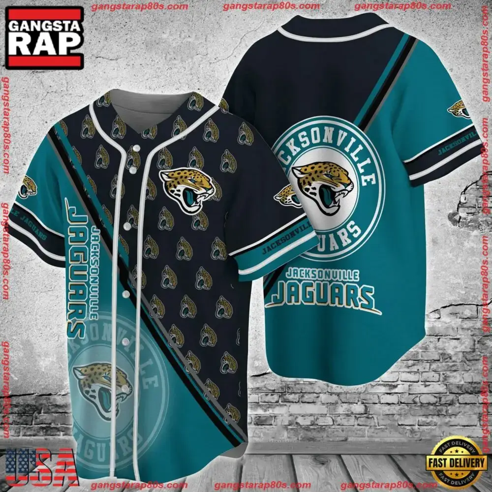 NFL Jacksonville Jaguars New Design Baseball Jersey Shirts Image