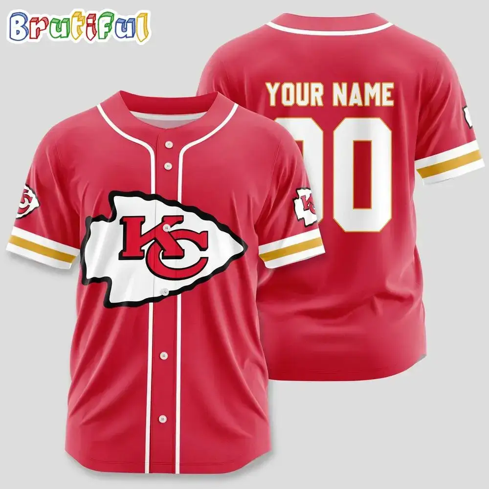 NFL Kansas City Chiefs Limited Edition Personalized Baseball Jersey Image