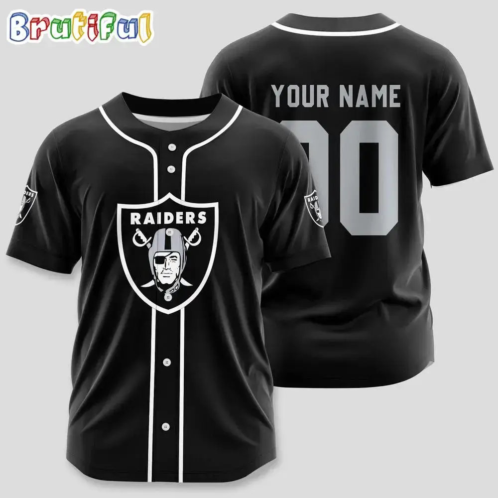 NFL Las Vegas Raiders Limited Edition Personalized Baseball Jersey Image