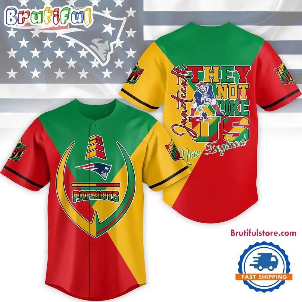 NFL New England Patriots Juneteenth Month They Not Like US Baseball Jersey Image