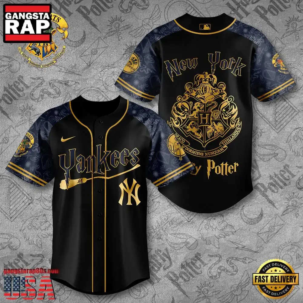 NFL New York Yankees x Harry Potter Baseball Jersey Shirt Image