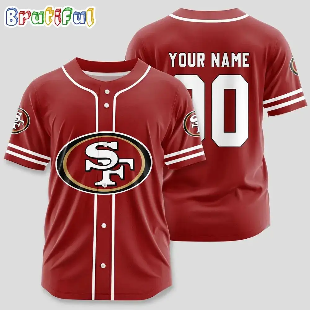 NFL San Francisco 49ers Limited Edition Personalized Baseball Jersey Image