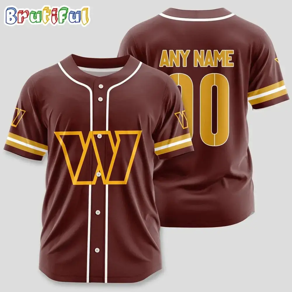 NFL Washington Commanders Limited Edition Personalized Baseball Jersey Image