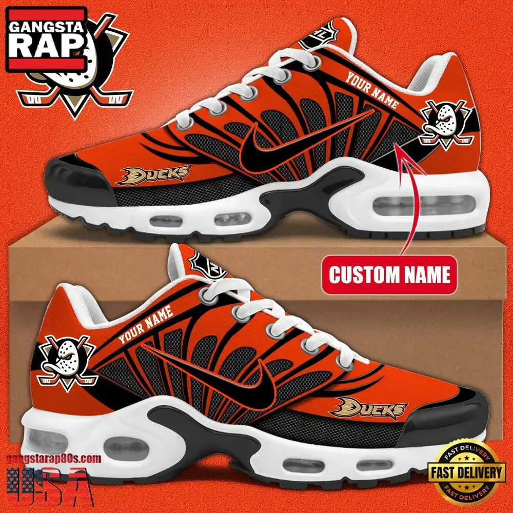 NHL Custom Name Anaheim Ducks New Design Air Max Plus Shoes Running Sneakers Image