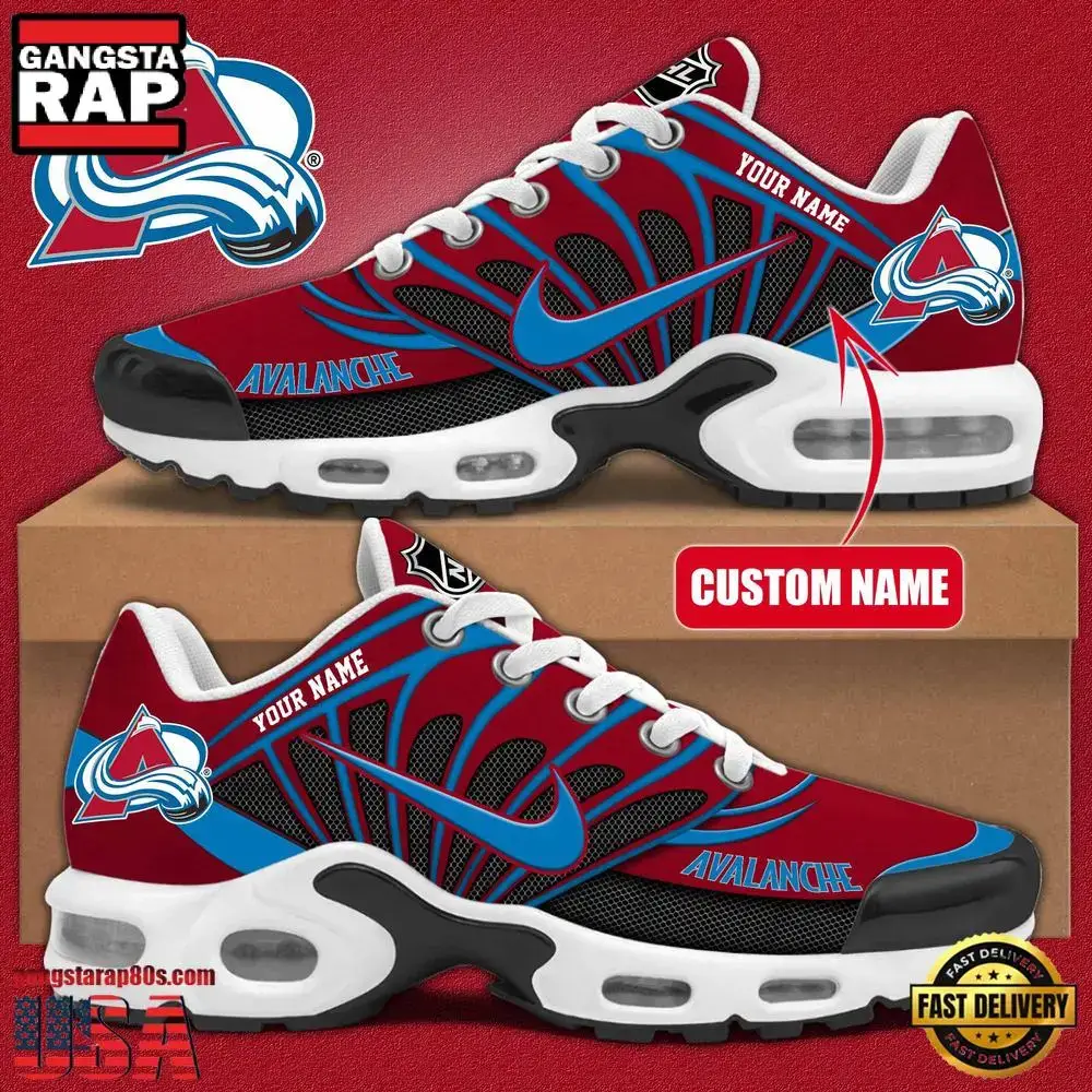 NHL Custom Name Colorado Avalanche New Design Air Max Plus Shoes Running Sneakers Image