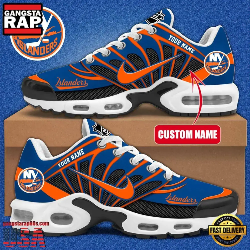 NHL Custom Name New York Islanders New Design Air Max Plus Shoes Running Sneakers Image