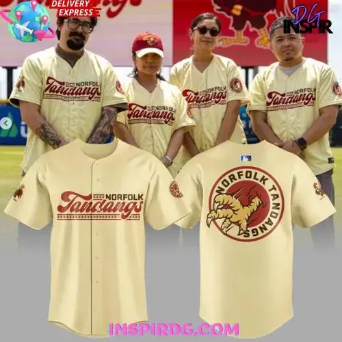Norfolk Tansangs Baseball Jersey - Vintage Style, Fast Delivery, Perfect Gift! Image