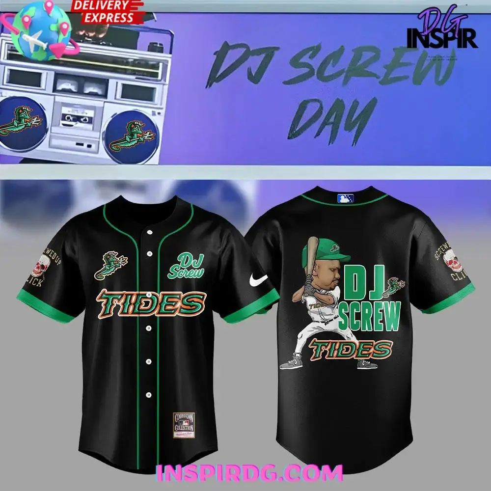 Norfolk Tides Dj Screw Special Baseball Jersey Image