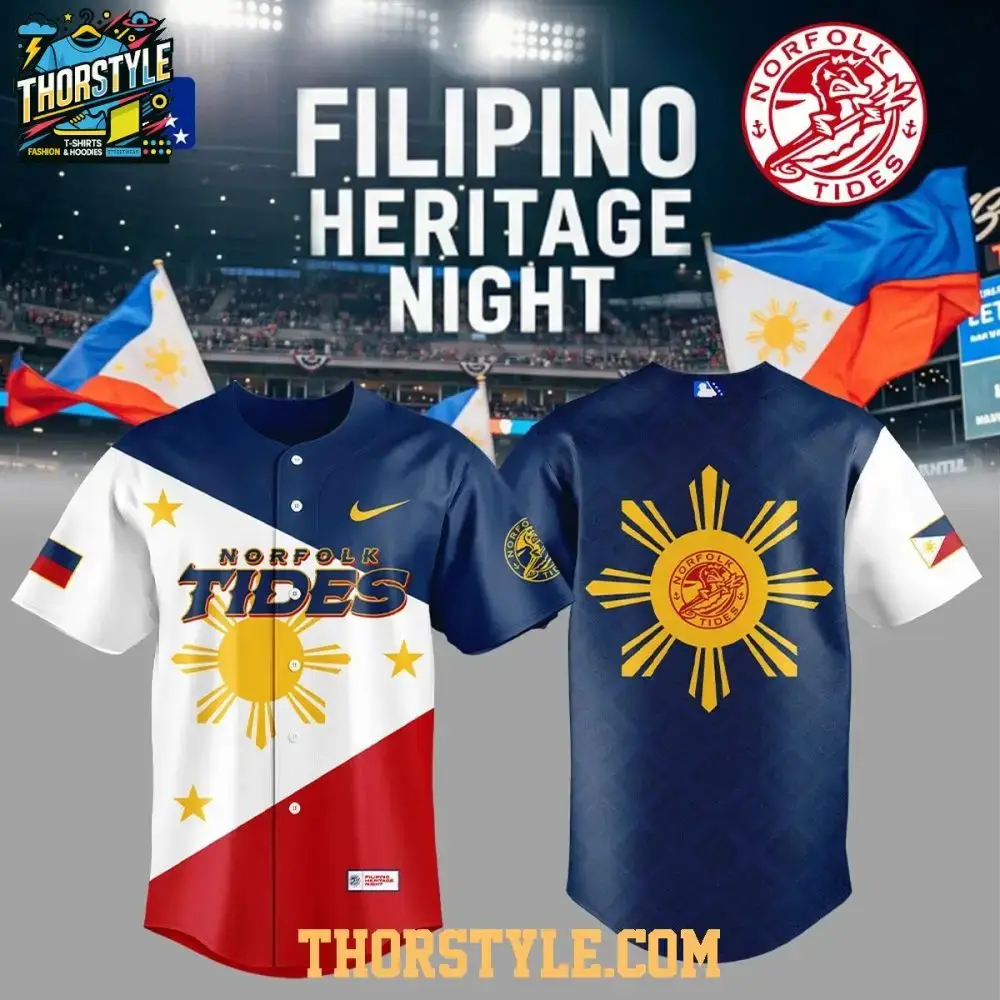 Norfolk Tides Filipino Heritage 2026 Night Baseball Jersey Image