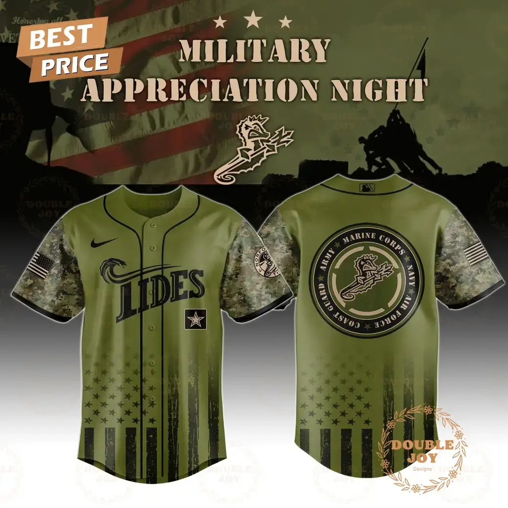 Norfolk Tides Military Appreciation Night 2025 Special Edition Baseball Jersey Image