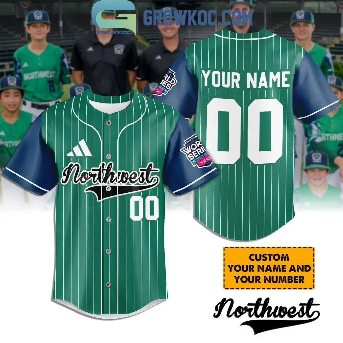 Northwest Little League World Series Personalized Baseball Jersey Image