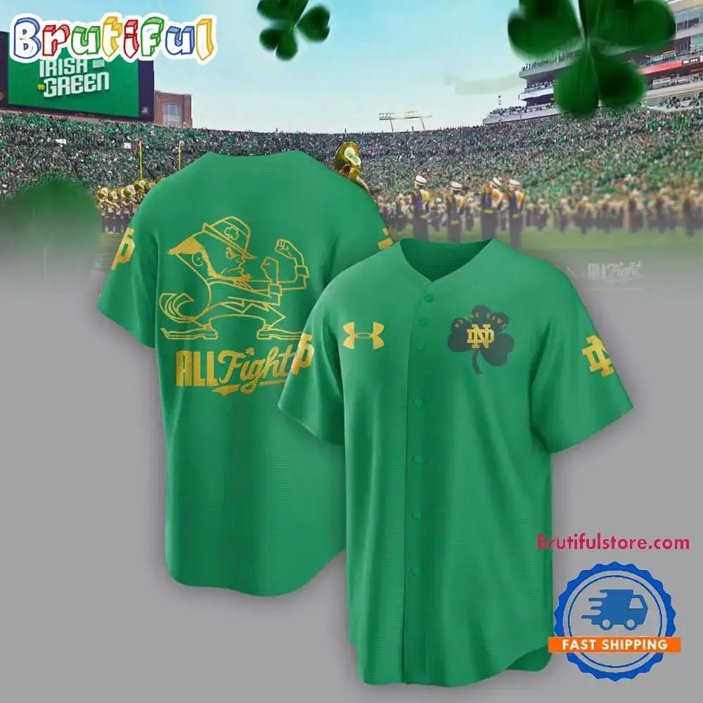 Notre Dame Irish Wear Green Jersey Shirt Image